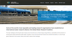 Desktop Screenshot of globalwaterresearchcoalition.net
